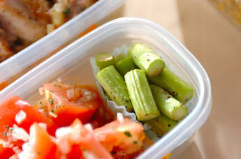 アスパラのペッパーソテー