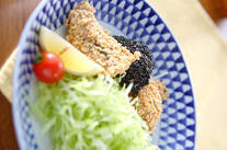 サバのセサミ揚げ