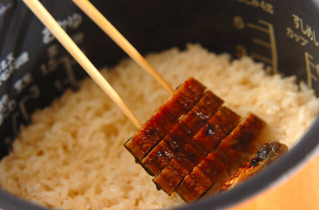ウナギの炊き込みご飯の作り方の手順4