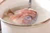 鯛のアラ炊きの作り方の手順1