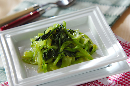 ゆでチンゲンサイのサラダ