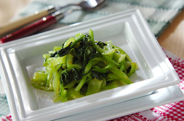 ゆでチンゲンサイのサラダ