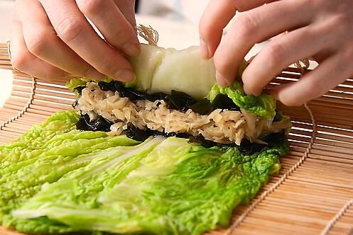 白菜の甘酢ロールの作り方の手順3