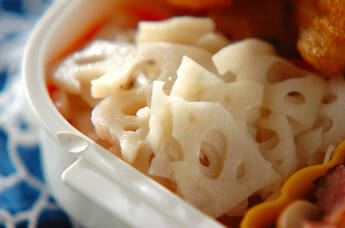 レンコンの酢みそあえ