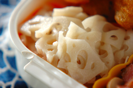 レンコンの酢みそあえ