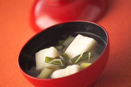 ハンペンと九条ネギのお汁