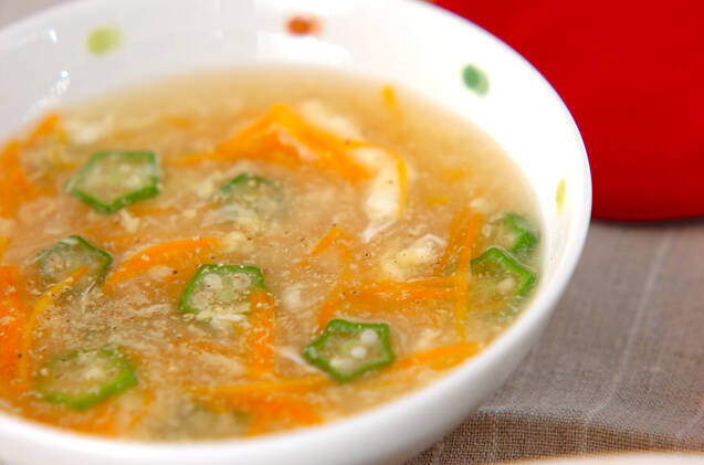 せん切りニンジンのスープ