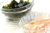 タケノコとワカメのお吸い物の下準備1