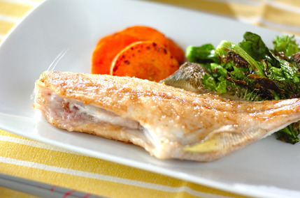 カワハギのバターソテー