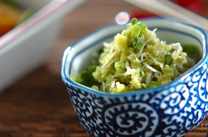 チリメンジャコの抹茶おろし和え