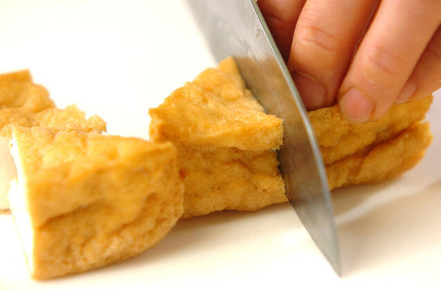 厚揚げとオクラの煮浸しの作り方の手順1