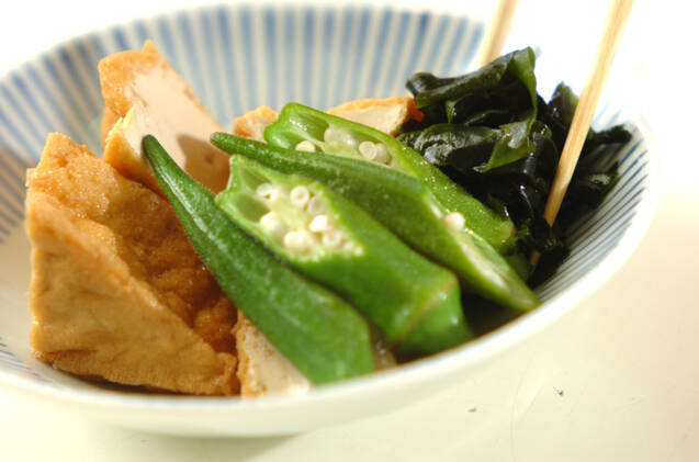厚揚げとオクラの煮浸しの作り方の手順5