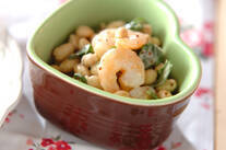 エビと豆のバジルサラダ