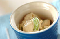 ソラ豆のチーズ和え