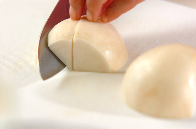 チキンのフリカッセの作り方の手順2