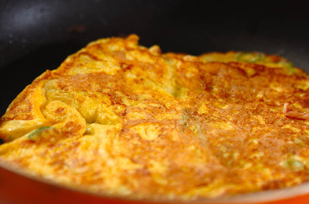 カニ風味卵焼きの作り方の手順3