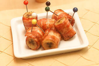 ベーコン巻きバナナ