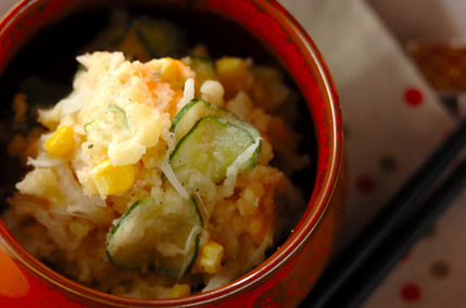 タラコ入りポテサラ