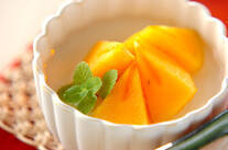 柿のせ杏仁豆腐