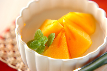 柿のせ杏仁豆腐