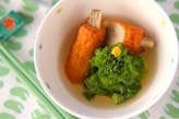 ゴボ天と菜の花の煮物