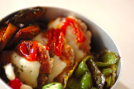 豆腐入りチーズバーグ