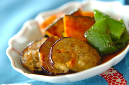 大量消費にも！なすとかぼちゃの焼き浸し