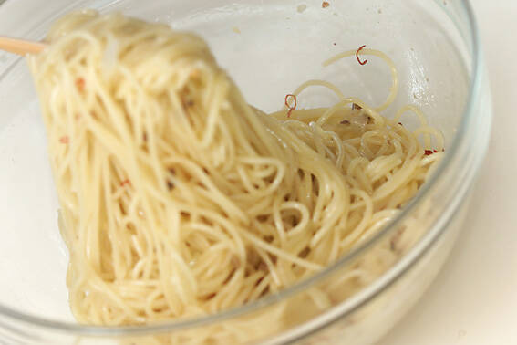 魚介のパスタバルサミコ風味の作り方の手順3