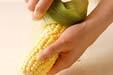 ゆでコーンの下準備1