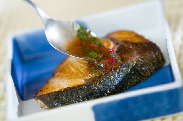 ブリのソテー梅ソースの作り方の手順3