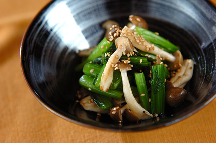 青菜とシメジのお浸し
