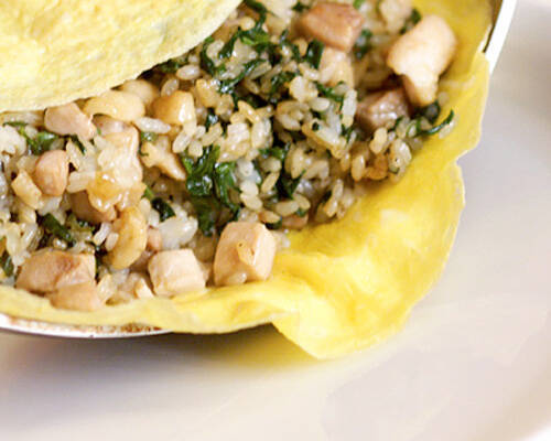 オムライスプレートの作り方の手順4