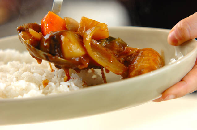 豚チーズ入りカレーライスの作り方の手順9