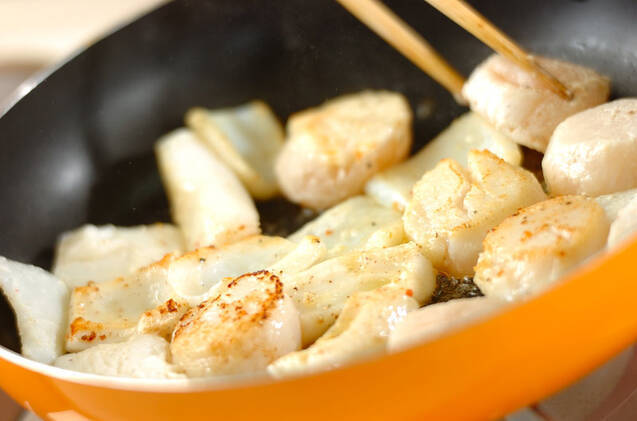 濃厚！ホタテとイカのクリームチーズオーブン焼きの作り方の手順7