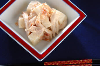 ささ身の梅マヨ和え