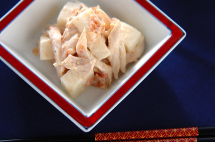 ささ身の梅マヨ和え