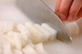 大根の明太和えの下準備1