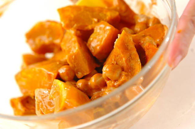 カボチャの変わり和えの作り方の手順3