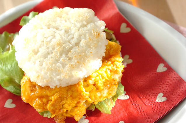 かに玉風ライスバーガー