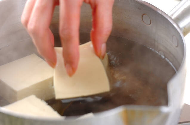 豆腐のアサリあんかけの作り方の手順8