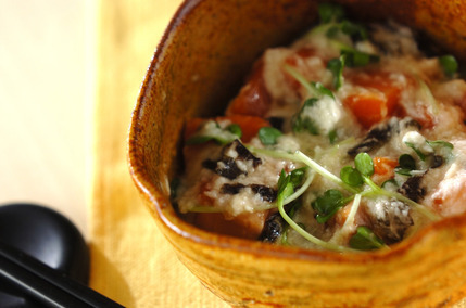 サーモンの山かけ