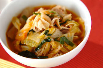 具だくさんキムチスープ