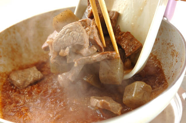 牛肉とコンニャクのサイコロステーキの作り方の手順9