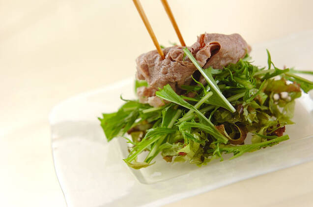 牛肉の冷しゃぶサラダ仕立ての作り方の手順11