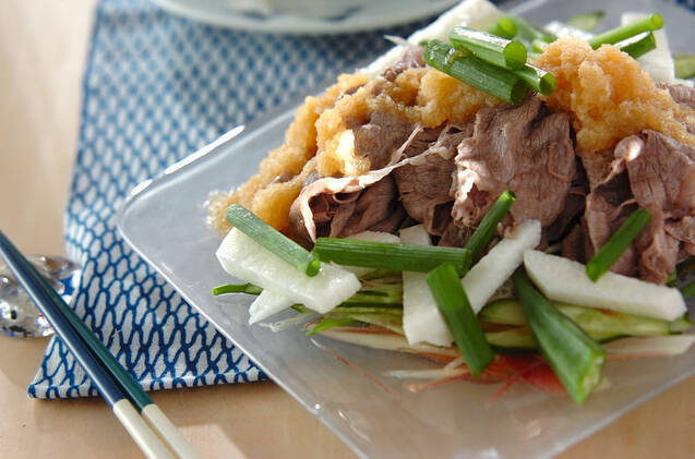 牛肉の冷しゃぶサラダ仕立て