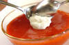 イチゴの冷製スープイタリアン風の作り方の手順4