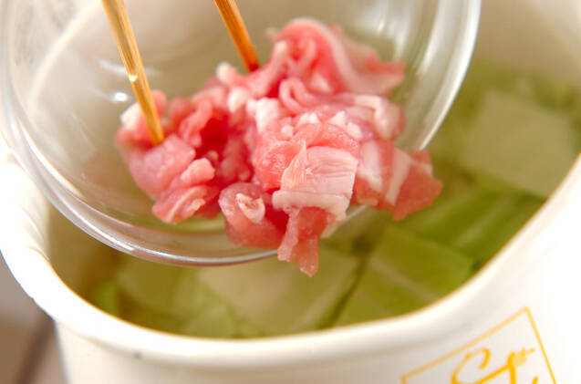 キャベツのみそ汁の作り方の手順3