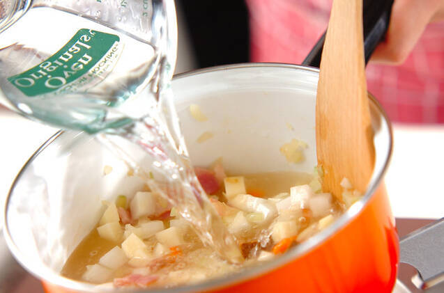 ベーコンの白いスープの作り方の手順7