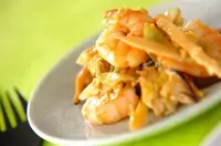 エビと卵の炒め物