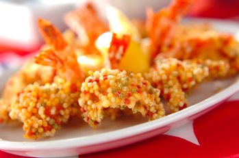 エビのあられフライ